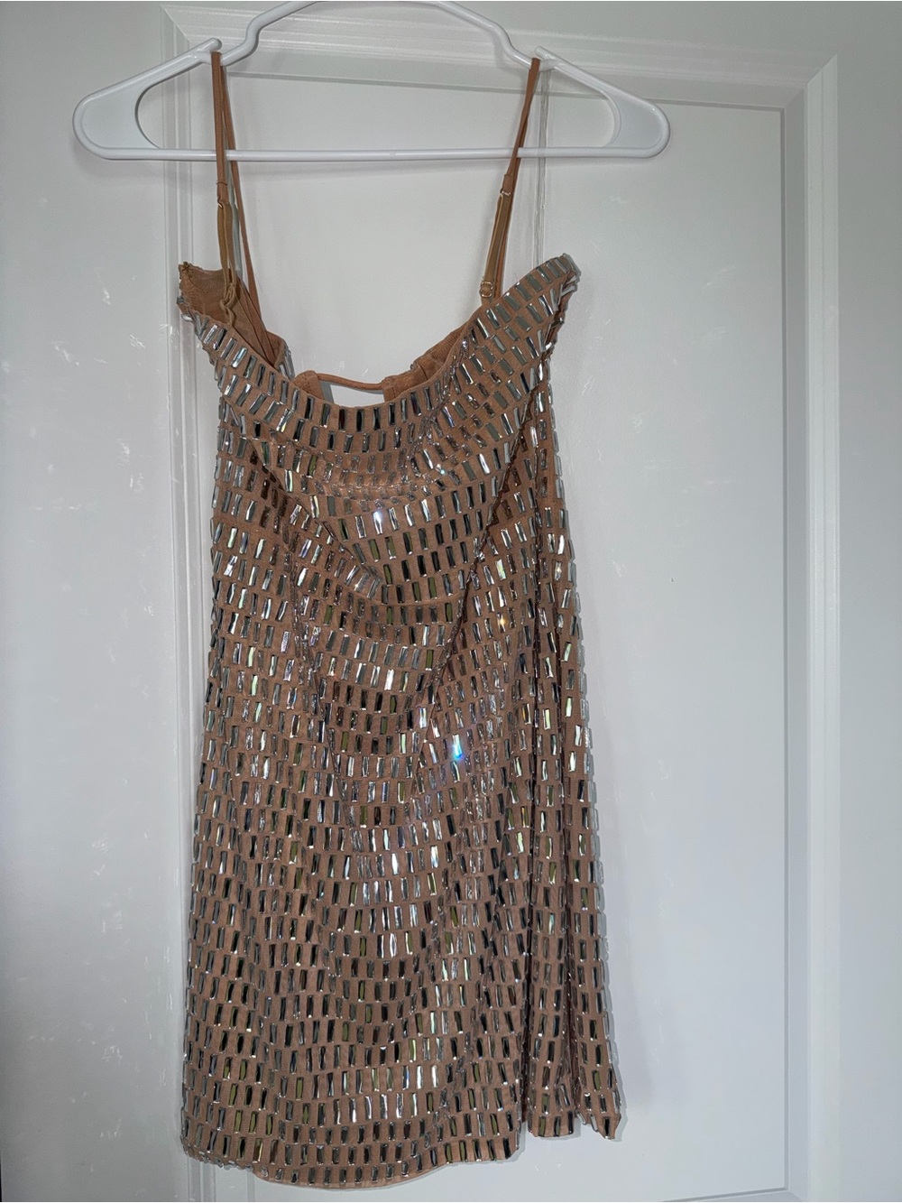 Sparkly Cutout Strap Mini Dress - Picture 5 of 5